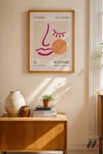 Matisse Pembe Yüz Kompozisyon Duvar Tablosu, Sanatsever Hediyesi - Görsel 4