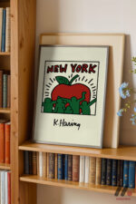 New York Elma Pop Art Duvar Tablosu, Renkli Ev Dekorasyonu - Görsel 2