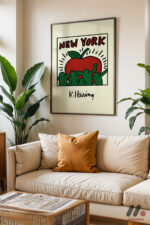 New York Elma Pop Art Duvar Tablosu, Renkli Ev Dekorasyonu - Görsel 3