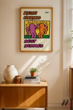 Best Buddies Pop Art Duvar Tablosu, Renkli Ev Dekorasyonu - Görsel 8