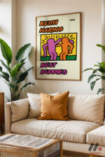 Best Buddies Pop Art Duvar Tablosu, Renkli Ev Dekorasyonu - Görsel 6
