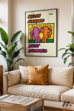 Best Buddies Pop Art Duvar Tablosu, Renkli Ev Dekorasyonu - Görsel 6