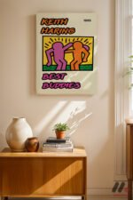 Best Buddies Pop Art Duvar Tablosu, Renkli Ev Dekorasyonu - Görsel 2