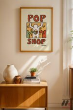 Pop Shop Poster Duvar Tablosu, Renkli Ev Dekorasyonu - Görsel 4