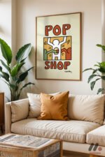 Pop Shop Poster Duvar Tablosu, Renkli Ev Dekorasyonu - Görsel 6