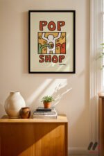 Pop Shop Poster Duvar Tablosu, Renkli Ev Dekorasyonu - Görsel 4