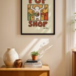 Pop Shop Poster Duvar Tablosu, Renkli Ev Dekorasyonu
