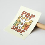 Pop Shop Poster Duvar Tablosu, Renkli Ev Dekorasyonu