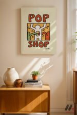 Pop Shop Poster Duvar Tablosu, Renkli Ev Dekorasyonu - Görsel 2
