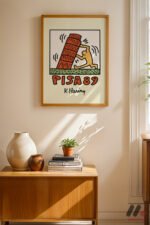 Pisa 89 Pop Art Duvar Tablosu, Renkli Ev Dekorasyonu - Görsel 4