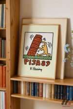 Pisa 89 Pop Art Duvar Tablosu, Renkli Ev Dekorasyonu - Görsel 5