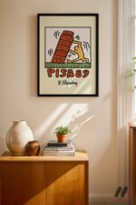 Pisa 89 Pop Art Duvar Tablosu, Renkli Ev Dekorasyonu
