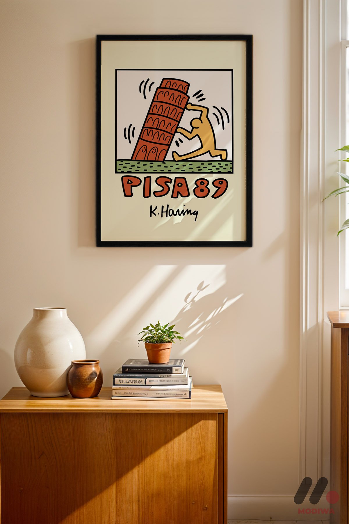 mdw-tbl-0584_ab4-3.jpg Pisa 89 Pop Art Duvar Tablosu, Renkli Ev Dekorasyonu - Görsel 1