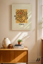 Papatya Figür Pop Art Duvar Tablosu, Renkli Ev Dekorasyonu - Görsel 8