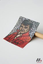 Kırmızı Ceketli Portre Pop Art Duvar Tablosu, Renkli Ev Dekorasyonu - Görsel 7