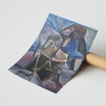 Picasso Kübist Figür Duvar Tablosu, Sanatsever Hediyesi