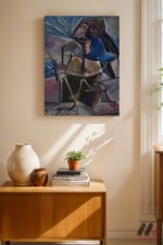 Picasso Kübist Figür Duvar Tablosu, Sanatsever Hediyesi - Görsel 2