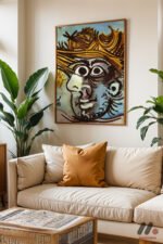 Picasso Kübist Portre Duvar Tablosu, Sanatsever Hediyesi - Görsel 6