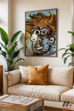 Picasso Kübist Portre Duvar Tablosu, Sanatsever Hediyesi - Görsel 3