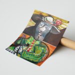 Picasso Kübist Kompozisyon Duvar Tablosu, Sanatsever Hediyesi