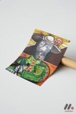 Picasso Kübist Kompozisyon Duvar Tablosu, Sanatsever Hediyesi - Görsel 7