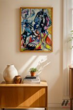 Picasso Kübist Figürler Duvar Tablosu, Sanatsever Hediyesi - Görsel 4