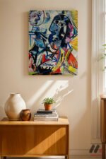 Picasso Kübist Figürler Duvar Tablosu, Sanatsever Hediyesi - Görsel 8