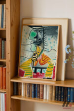 Picasso Kübist Renkli Portre Duvar Tablosu, Sanatsever Hediyesi - Görsel 5