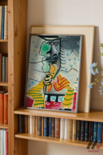 Picasso Kübist Renkli Portre Duvar Tablosu, Sanatsever Hediyesi - Görsel 2