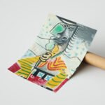 Picasso Kübist Renkli Portre Duvar Tablosu, Sanatsever Hediyesi