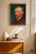 Van Gogh Otoportre Duvar Tablosu, Sanatsever Hediyesi - Görsel 8