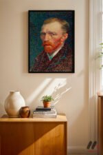 Van Gogh Otoportre Duvar Tablosu, Sanatsever Hediyesi - Görsel 4