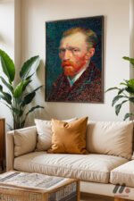 Van Gogh Otoportre Duvar Tablosu, Sanatsever Hediyesi - Görsel 6