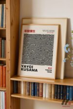 Yayoi Kusama Çizgi Deseni Duvar Tablosu, Sanatsever Hediyesi - Görsel 5