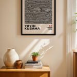 Yayoi Kusama Çizgi Deseni Duvar Tablosu, Sanatsever Hediyesi