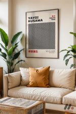 Yayoi Kusama Dama Deseni Duvar Tablosu, Sanatsever Hediyesi - Görsel 3