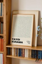 Yayoi Kusama Beyaz Ağ Deseni Duvar Tablosu, Sanatsever Hediyesi - Görsel 5