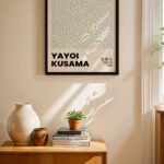 Yayoi Kusama Beyaz Ağ Deseni Duvar Tablosu, Sanatsever Hediyesi