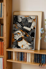 Turuncu Pop Art Zırhlı Asker Duvar Tablosu, Film Severlere Hediye - Görsel 2