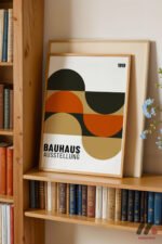 Bauhaus Ausstellung 1919 Afişi Duvar Tablosu, Modern Ev Dekorasyonu - Görsel 5