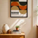 Bauhaus Ausstellung 1919 Afişi Duvar Tablosu, Modern Ev Dekorasyonu