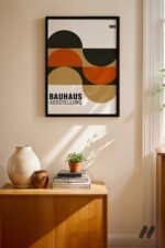Bauhaus Ausstellung 1919 Afişi Duvar Tablosu, Modern Ev Dekorasyonu
