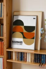 Bauhaus Ausstellung 1919 Afişi Duvar Tablosu, Modern Ev Dekorasyonu - Görsel 2