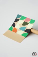 Bauhaus Renkli Geometrik Blok Duvar Tablosu, Modern Ev Dekorasyonu - Görsel 7