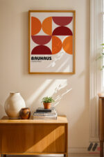 Bauhaus Germany Geometrik Duvar Tablosu, Modern Ev Dekorasyonu - Görsel 4