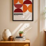 Bauhaus Germany Geometrik Duvar Tablosu, Modern Ev Dekorasyonu
