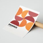 Bauhaus Germany Geometrik Duvar Tablosu, Modern Ev Dekorasyonu