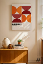 Bauhaus Germany Geometrik Duvar Tablosu, Modern Ev Dekorasyonu - Görsel 8