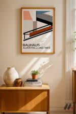 Bauhaus Ausstellung 1923 Afişi Duvar Tablosu, Modern Ev Dekorasyonu - Görsel 4