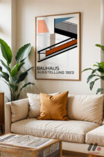 Bauhaus Ausstellung 1923 Afişi Duvar Tablosu, Modern Ev Dekorasyonu - Görsel 6